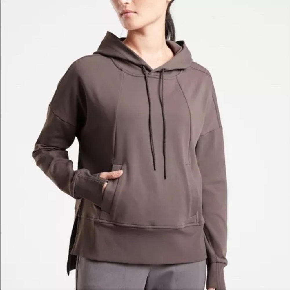 Athleta Relaxed Fit Mission Hoodie Sweatshirt Pullover Sz L